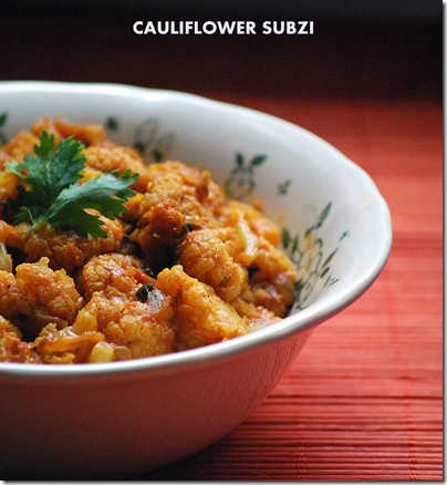 cauliflower curry